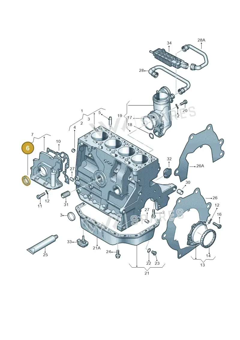 036103085H — SEAT Ibiza Reference (2012-2012) diagram 474103000, position 6
