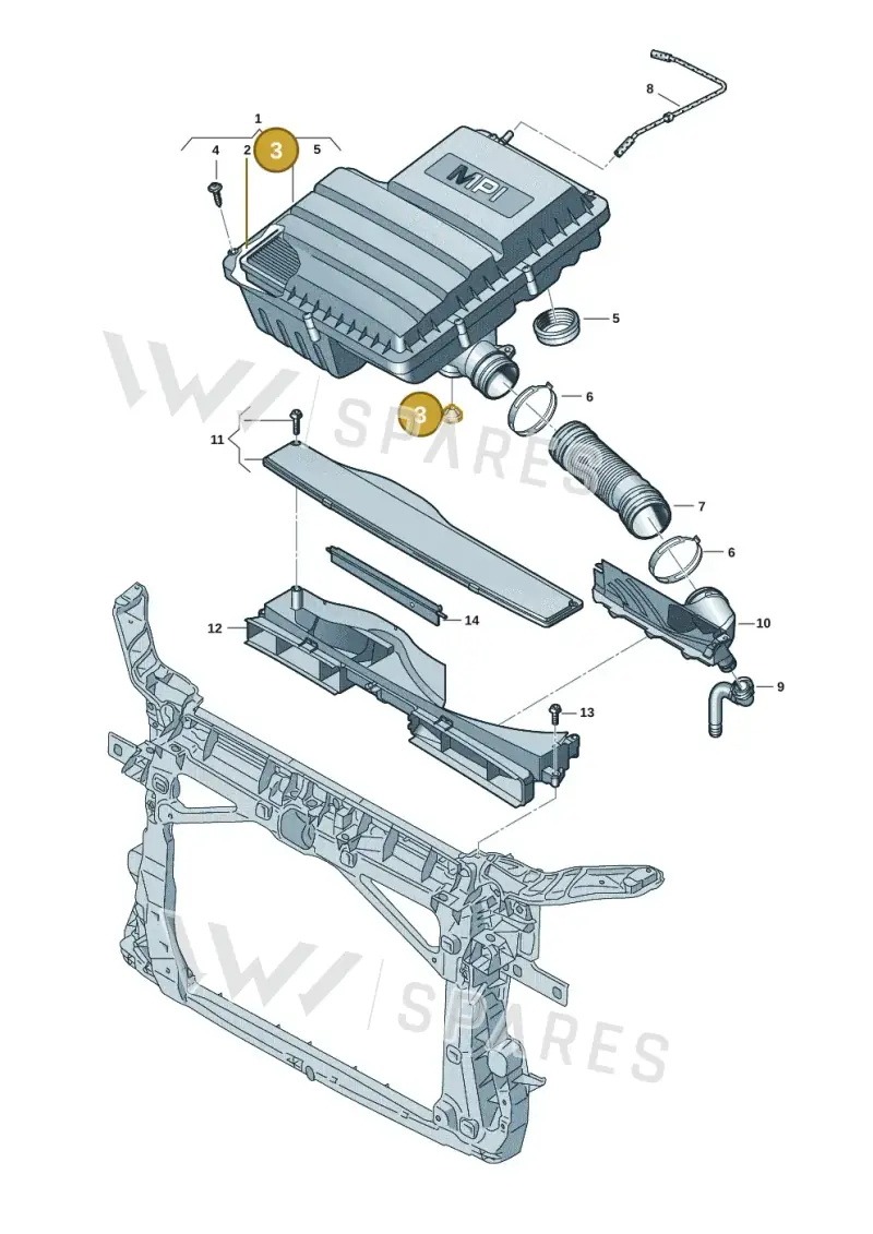 036129689F — SEAT Leon style (2019-) diagram 5h0129060, position 3