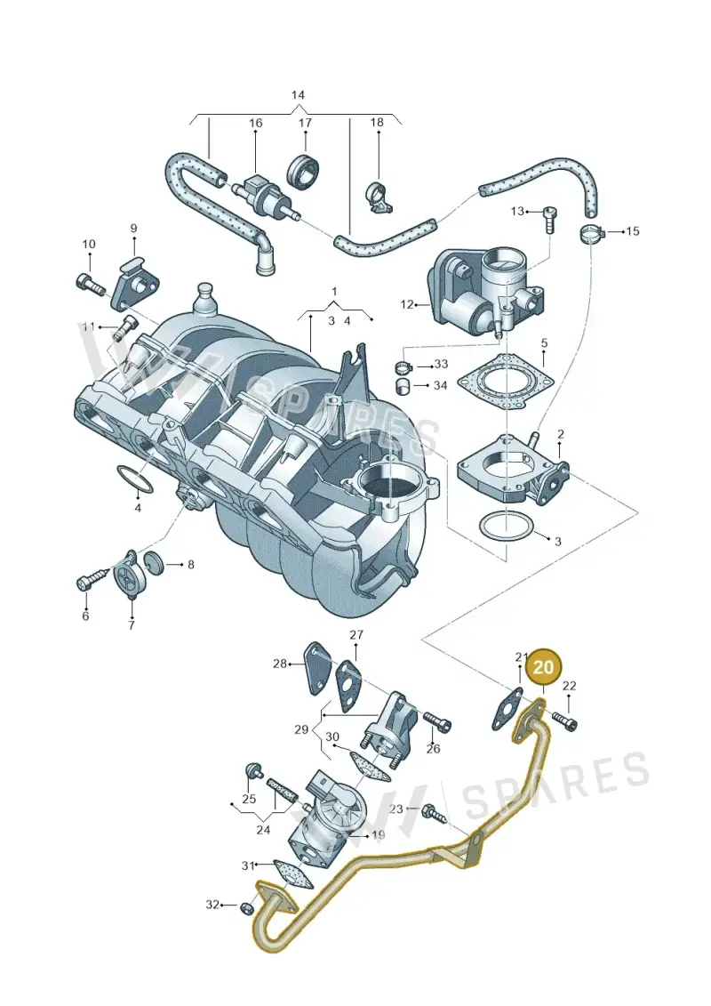 036131521AC — SEAT CORDOBA/SE241 (2002-2005) diagram 253133300, position 20