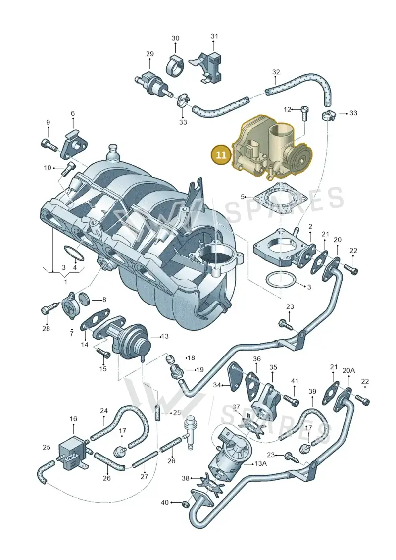 036133062M — SEAT TOLEDO/LEON/LEON-4 (2001-2006) diagram 194133110, position 11
