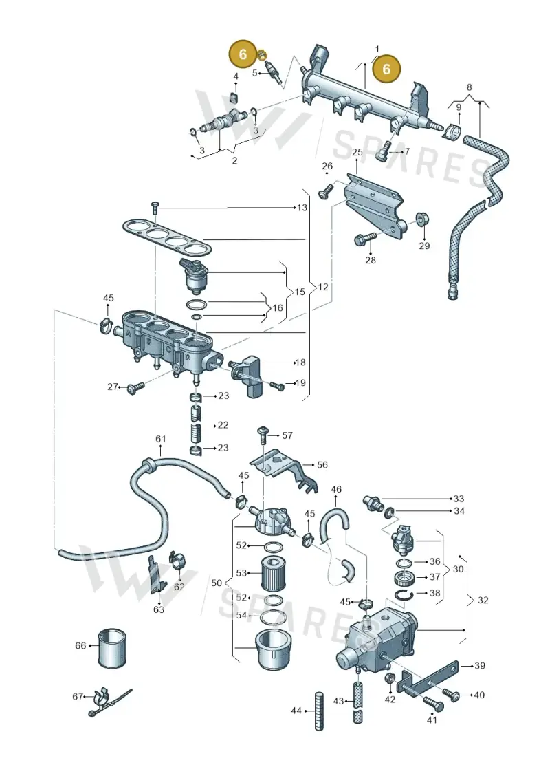 036133335 — SEAT Altea XL Reference (2013-2013) diagram 649133440, position 6