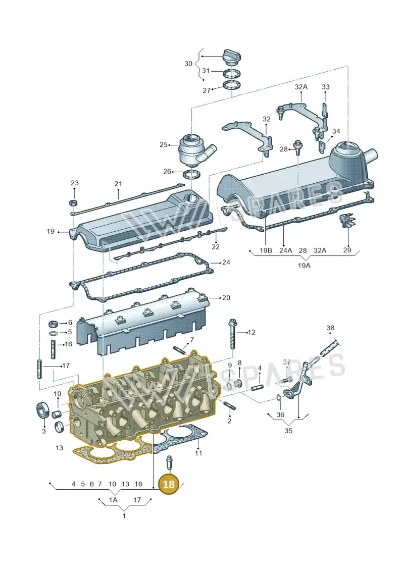 037103419B — SEAT Ibiza Reference (2012-2012) diagram 266103450, position 18