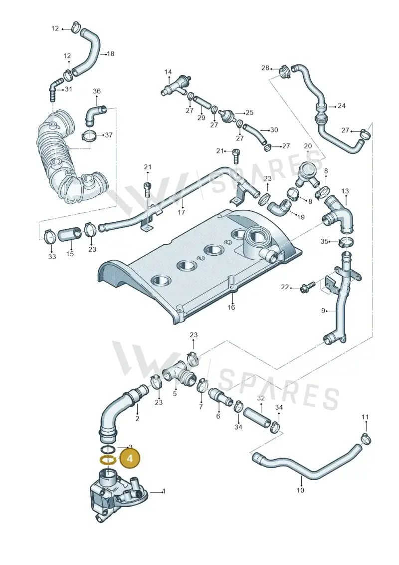 037121142A — SEAT Exeo ST Reference (2008-2011) diagram 273103680, position 4