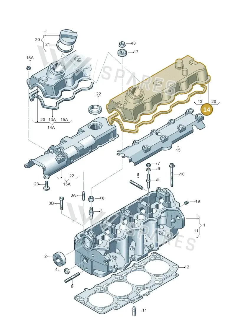 038103469E — SEAT IBIZA                  06> (2005-) diagram 194103550, position 14