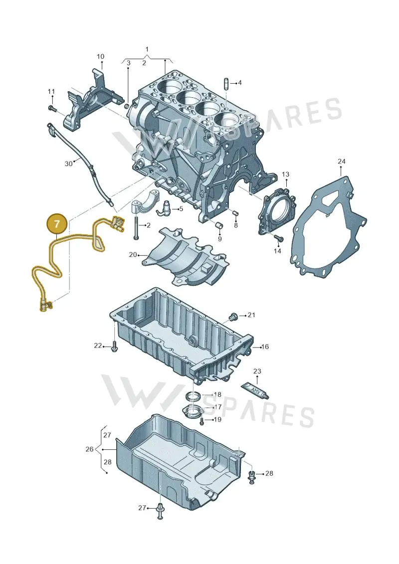 038103499 — SEAT Leon ST Stylance (2016-2020) diagram 746103200, position 7