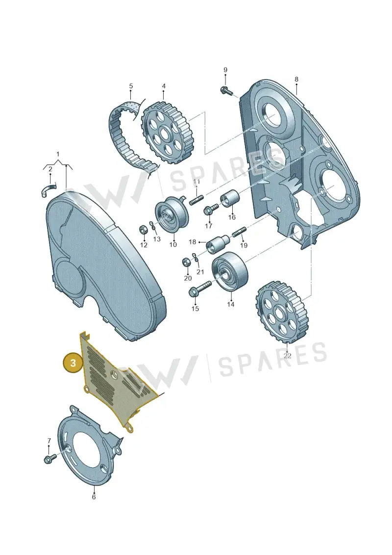 038109147 — SEAT TOLEDO/LEON/LEON-4 (2001-2006) diagram 194109700, position 3