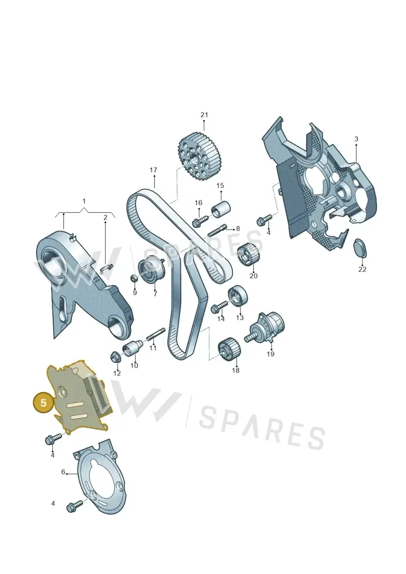 038109147D — SEAT Exeo ST Reference (2008-2011) diagram 636109650, position 5