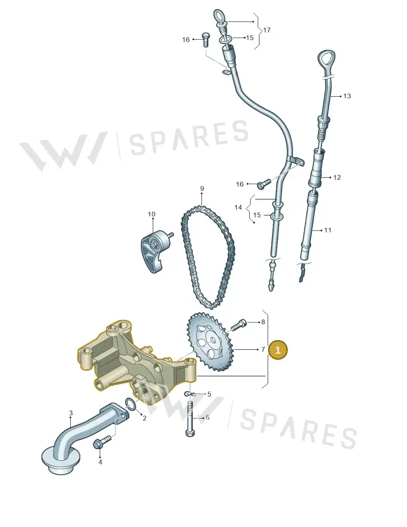 038115105C — SEAT Altea XL Reference (2010-2013) diagram 409115200, position 1