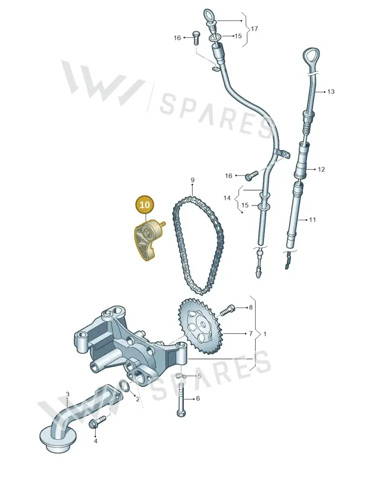 038115130 — SEAT Altea XL Reference (2010-2013) diagram 409115200, position 10