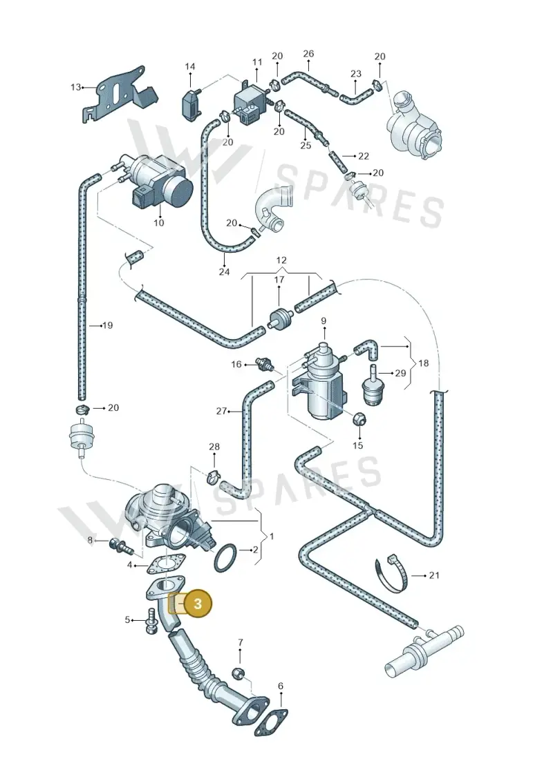 038131521Q — SEAT Alhambra (2006-2010) diagram 244131200, position 3