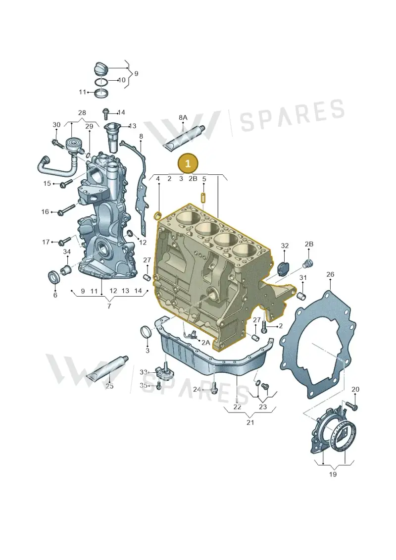 03C103011AS — SEAT Altea XL Reference (2013-2013) diagram 474103050, position 1