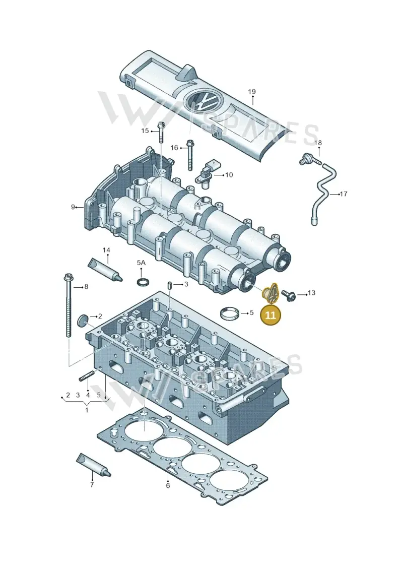 03C103111E — SEAT Toledo Reference (2012-2015) diagram 678103400, position 11
