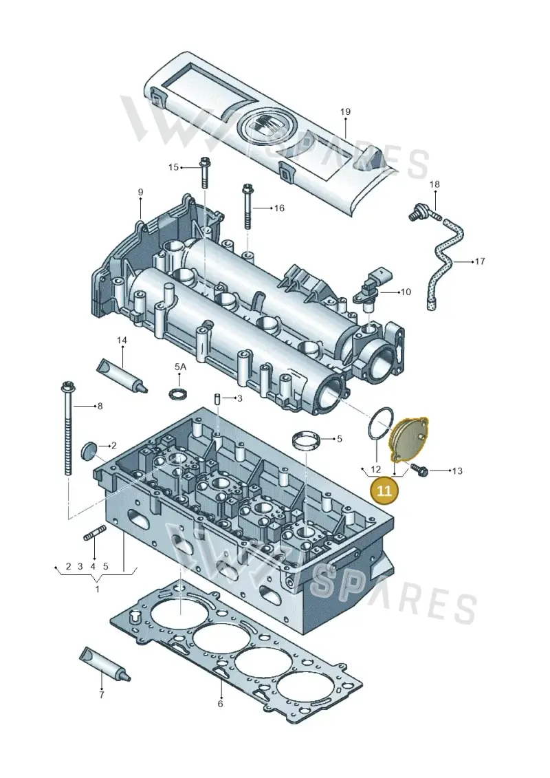 03C103111E — SEAT Ibiza Reference (2012-2012) diagram 734103350, position 11