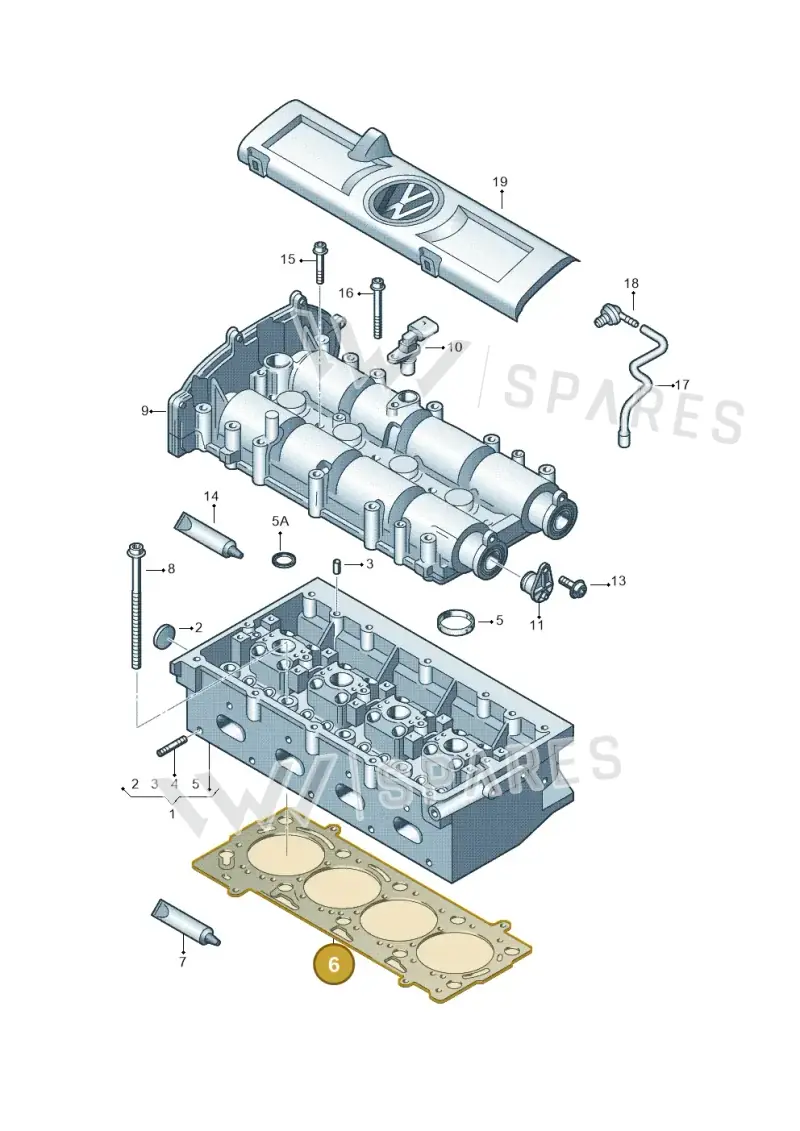 03C103383D — SEAT Toledo Reference (2012-2015) diagram 678103400, position 6