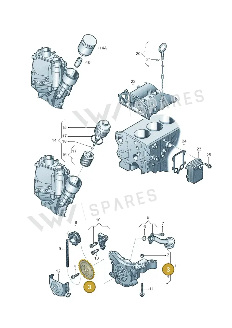 03C115121N — SEAT Ibiza Reference (2012-2012) diagram 409115100, position 3