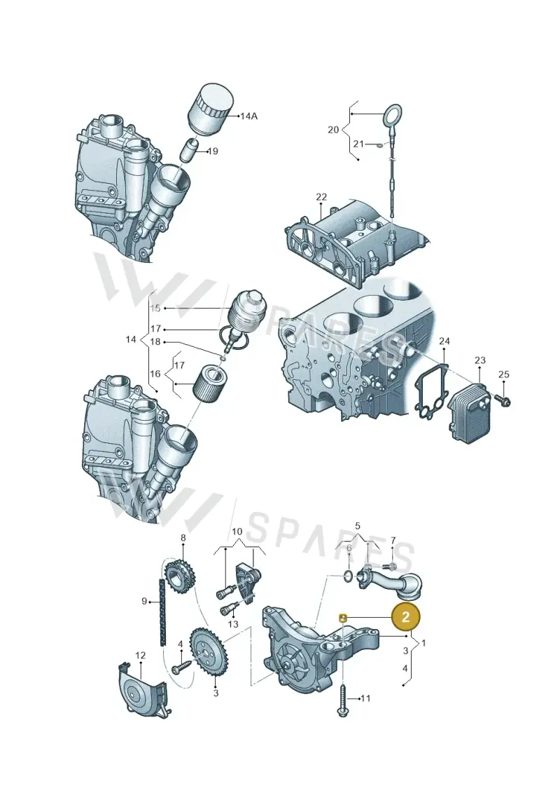 03C115143 — SEAT Toledo Reference (2012-2015) diagram 409115100, position 2
