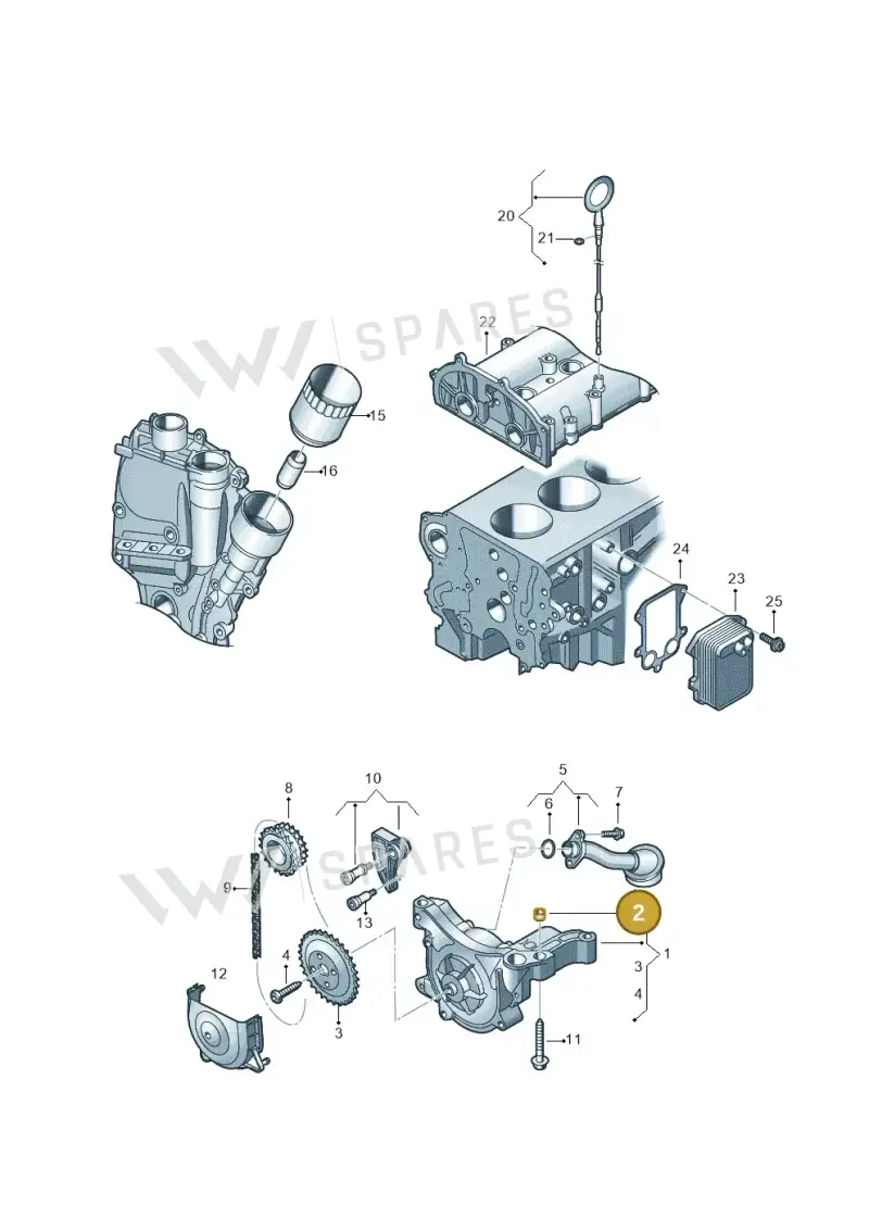03C115143 — SEAT Altea XL Reference (2013-2013) diagram 694115150, position 2