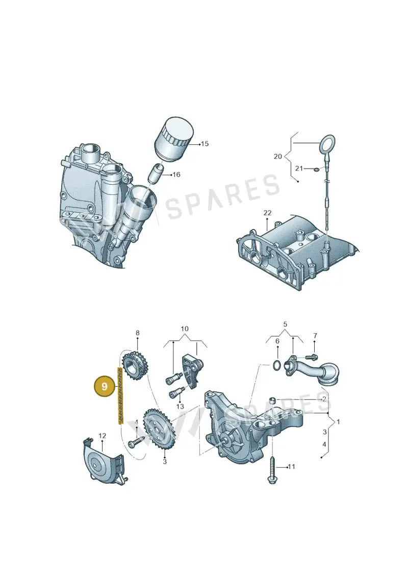 03C115230C — SEAT Toledo Reference (2012-2015) diagram 678115200, position 9