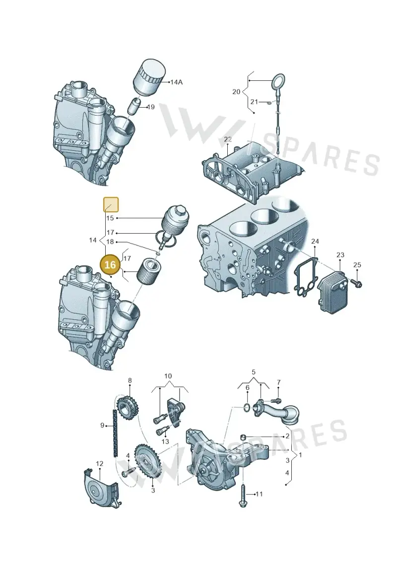 03C115562 — SEAT Ibiza Reference (2012-2012) diagram 409115100, position 16