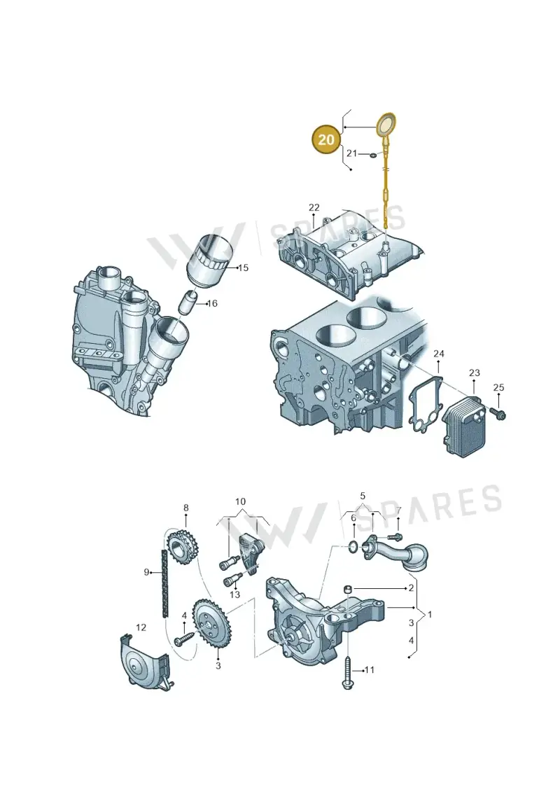 03C115611AF — SEAT Alhambra Stylance (2010-2013) diagram 694115150, position 20