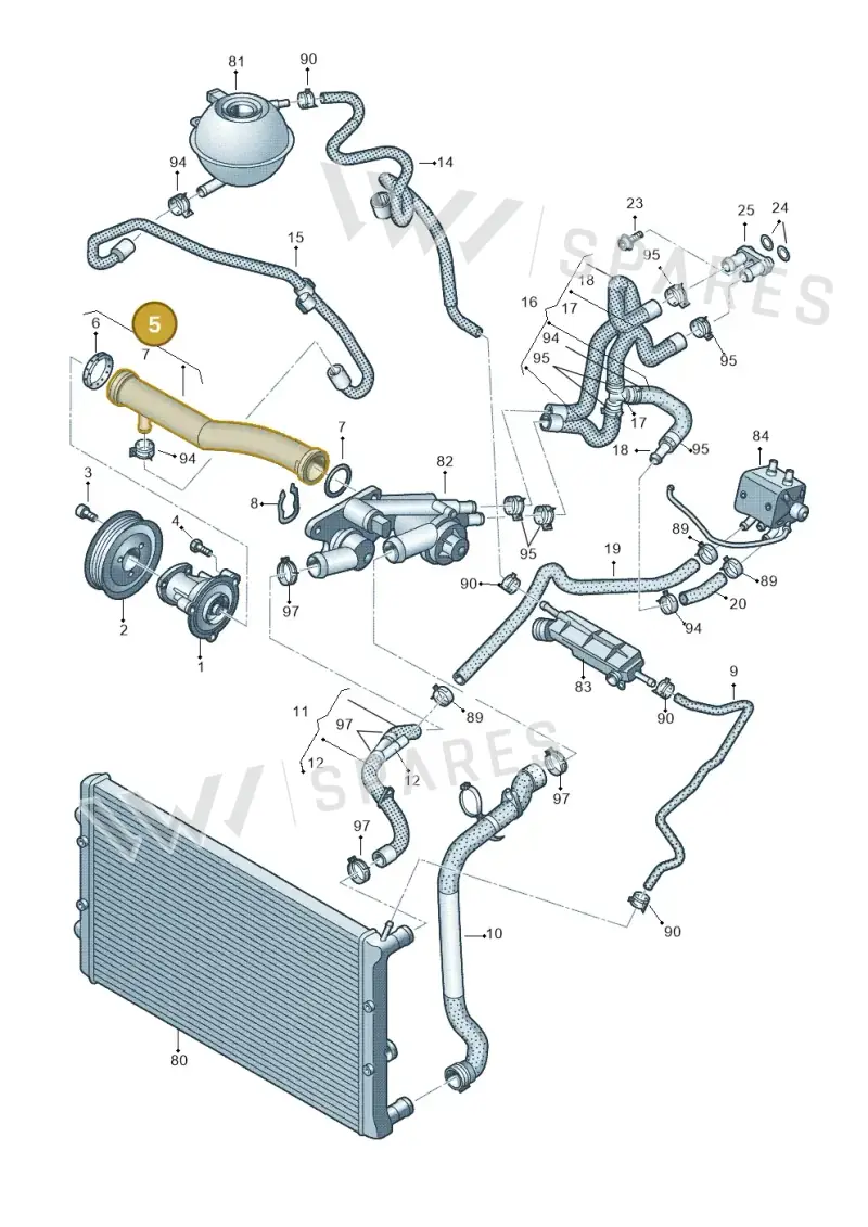 03C121065D — SEAT Ibiza Reference (2012-2012) diagram 672121220, position 5