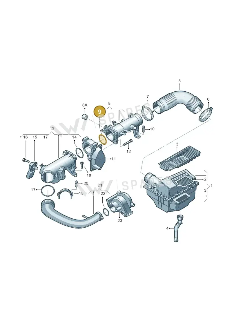 03C129636 — SEAT Alhambra Stylance (2010-2013) diagram 649129150, position 9