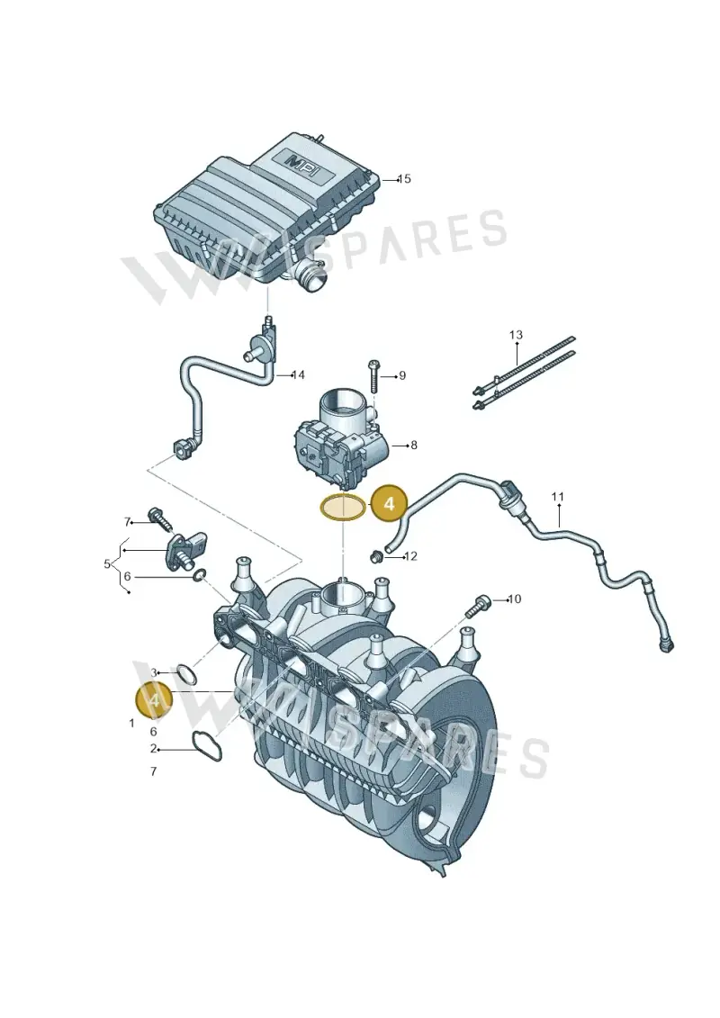 03C133073D — SEAT Arona FR (2017-) diagram 781133200, position 4