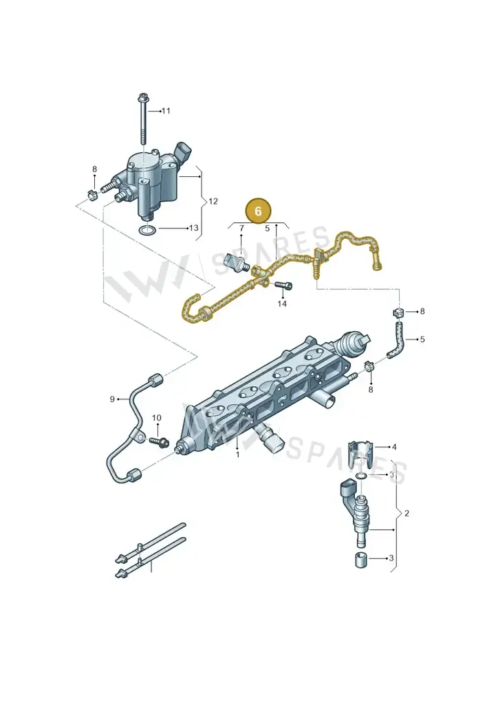 03C133723AP — SEAT Leon Stylance (2010-2012) diagram 420133530, position 6