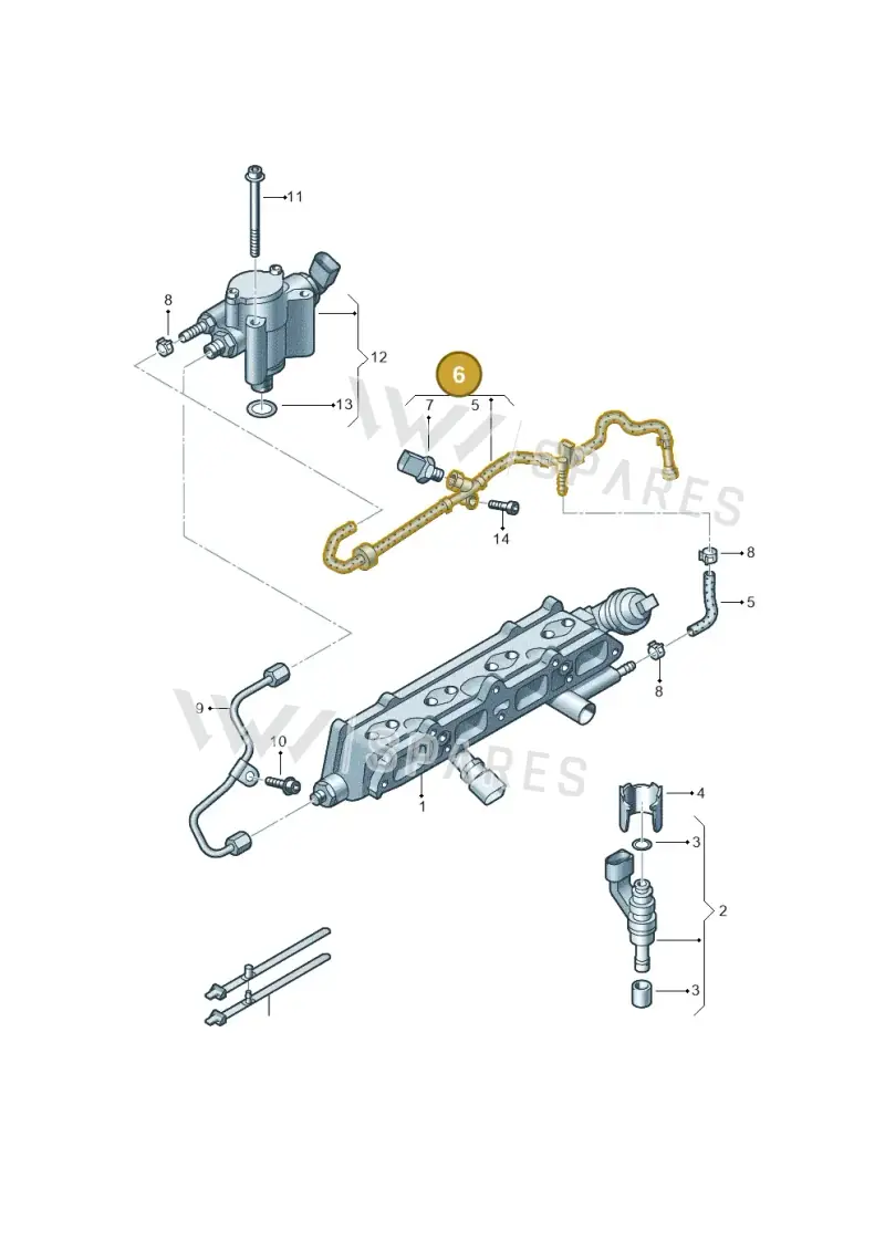 03C133723AP — SEAT Leon Stylance (2010-2012) diagram 420133530, position 6