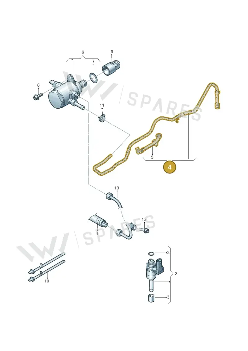 03C133723BR — SEAT Alhambra Stylance (2010-2013) diagram 689133500, position 4