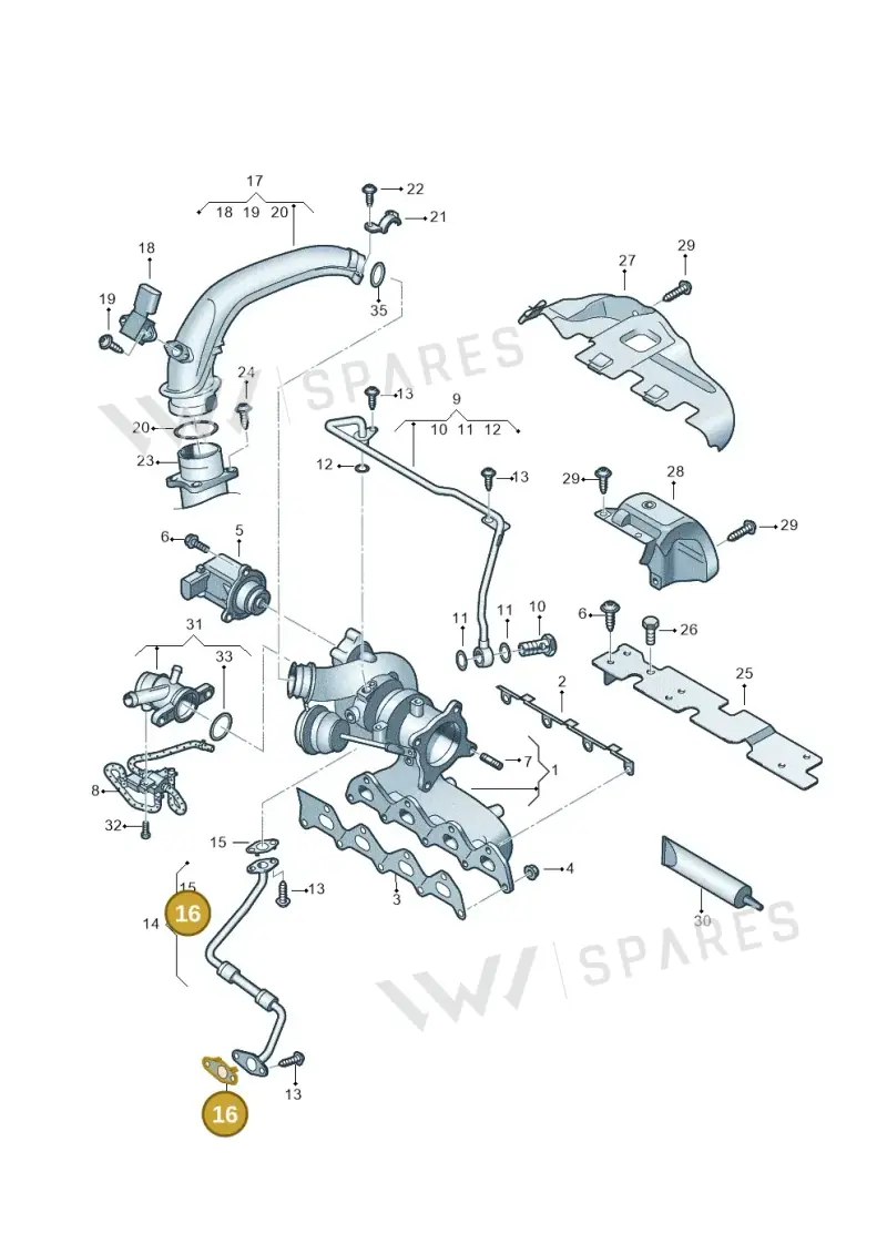 03C145757A — SEAT Altea XL Reference (2013-2013) diagram 625145530, position 16