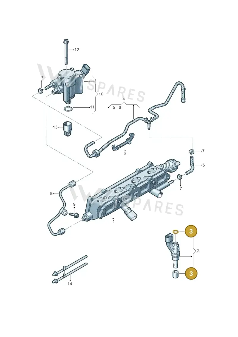 03C198149 — SEAT Toledo Reference (2012-2015) diagram 634133500, position 3