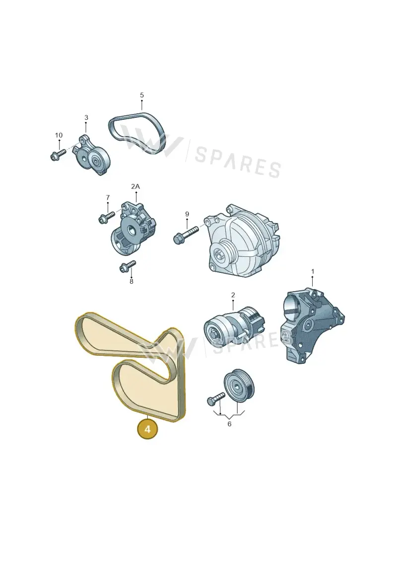 03C260849A — SEAT Ibiza Reference (2012-2012) diagram 474903350, position 4