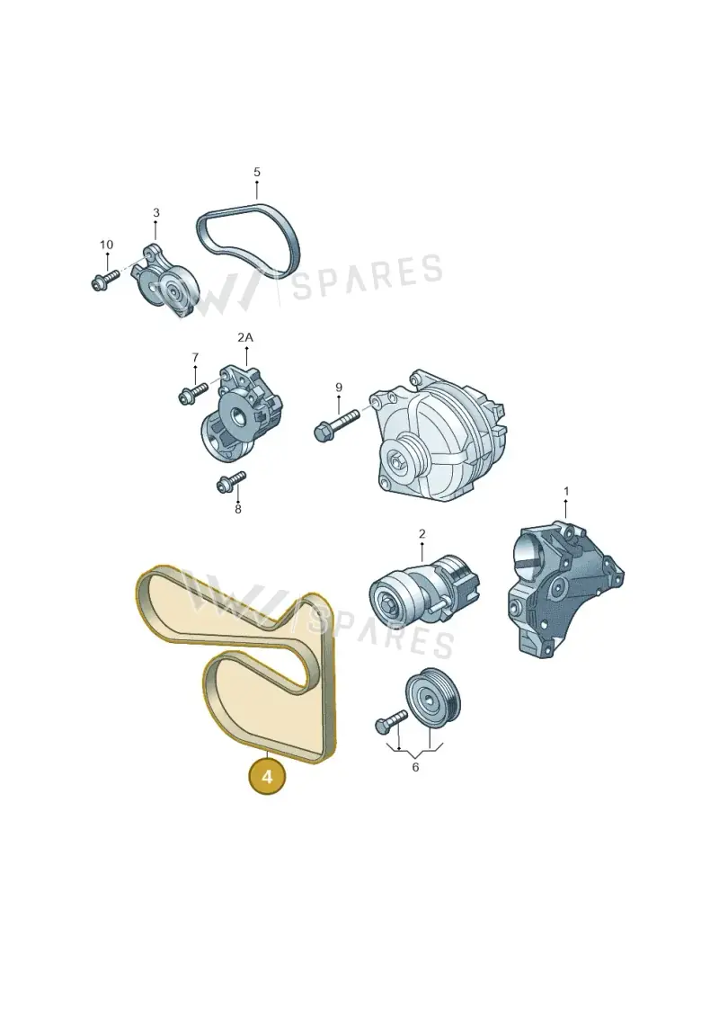 03C903137A — SEAT Ibiza Reference (2012-2012) diagram 474903350, position 4