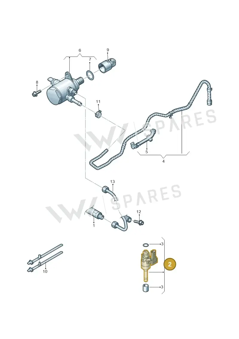 03C906036N — SEAT Alhambra Stylance (2010-2013) diagram 689133500, position 2