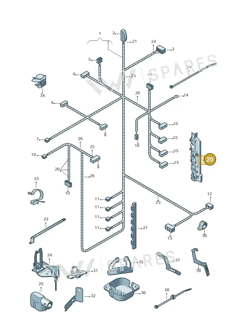 03C971341 — SEAT Ibiza Reference (2012-2012) diagram 481971080, position 20