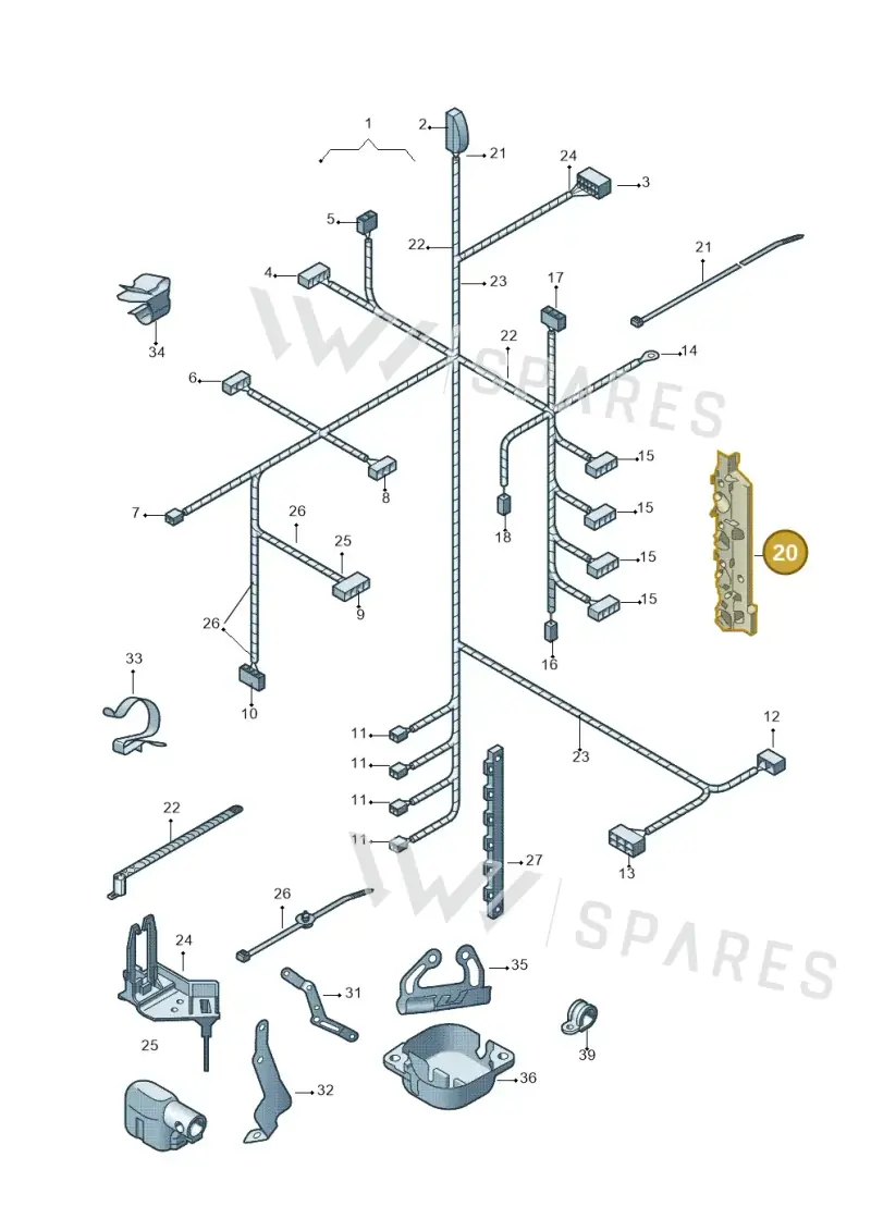 03C971341A — SEAT Toledo Reference (2012-2015) diagram 481971100, position 20
