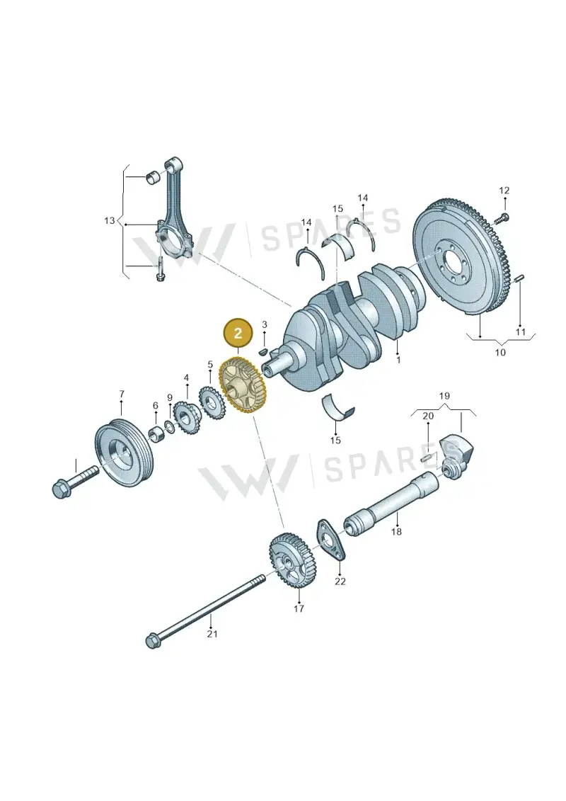 03D103305E — SEAT Toledo Reference (2012-2015) diagram 253105030, position 2
