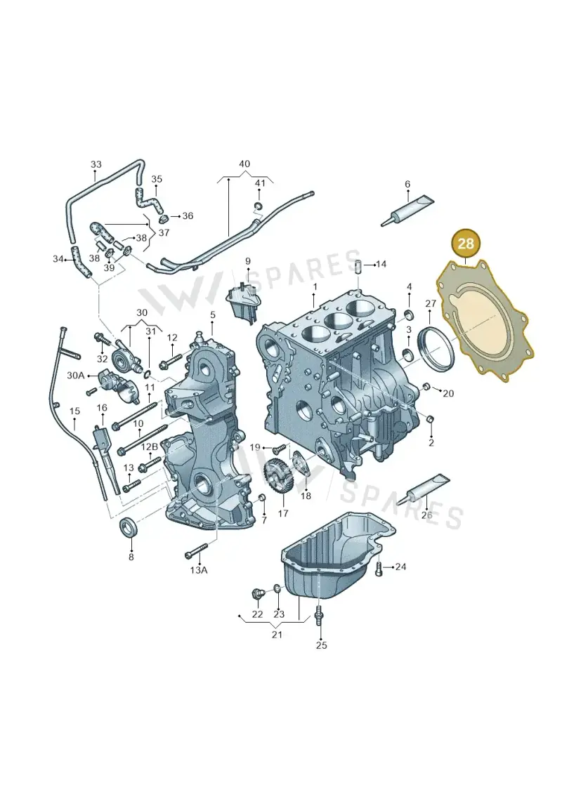 03D103647C — SEAT IBIZA                  06> (2005-) diagram 253103030, position 28
