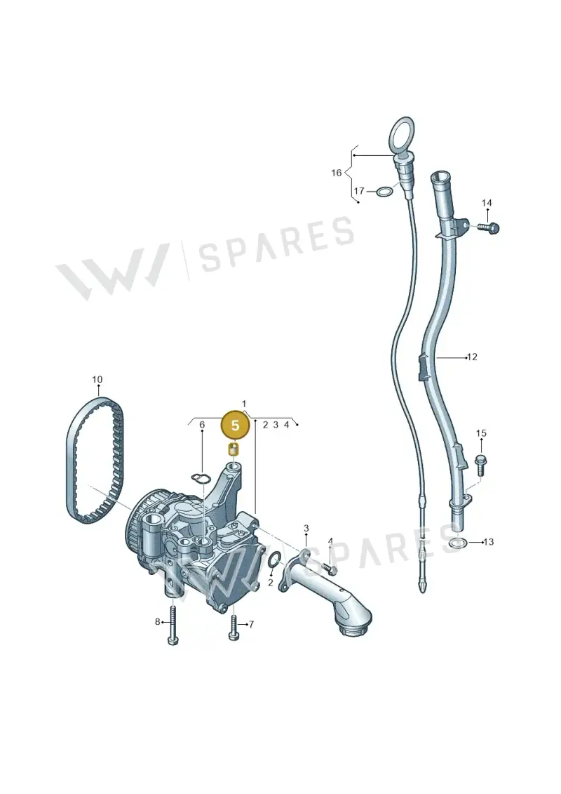 03D115143A — SEAT Tarraco FR (2018-2024) diagram 746115250, position 5