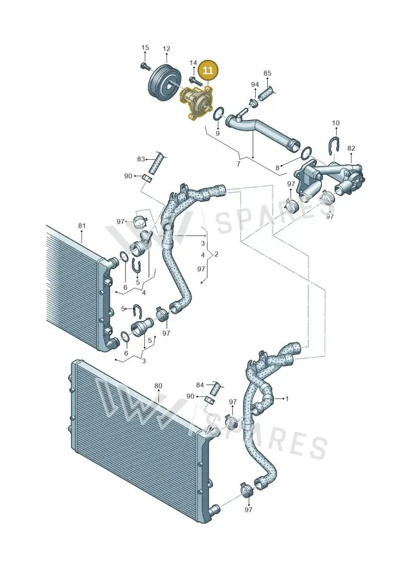 03D121005 — SEAT Toledo Reference (2012-2015) diagram 672121120, position 11