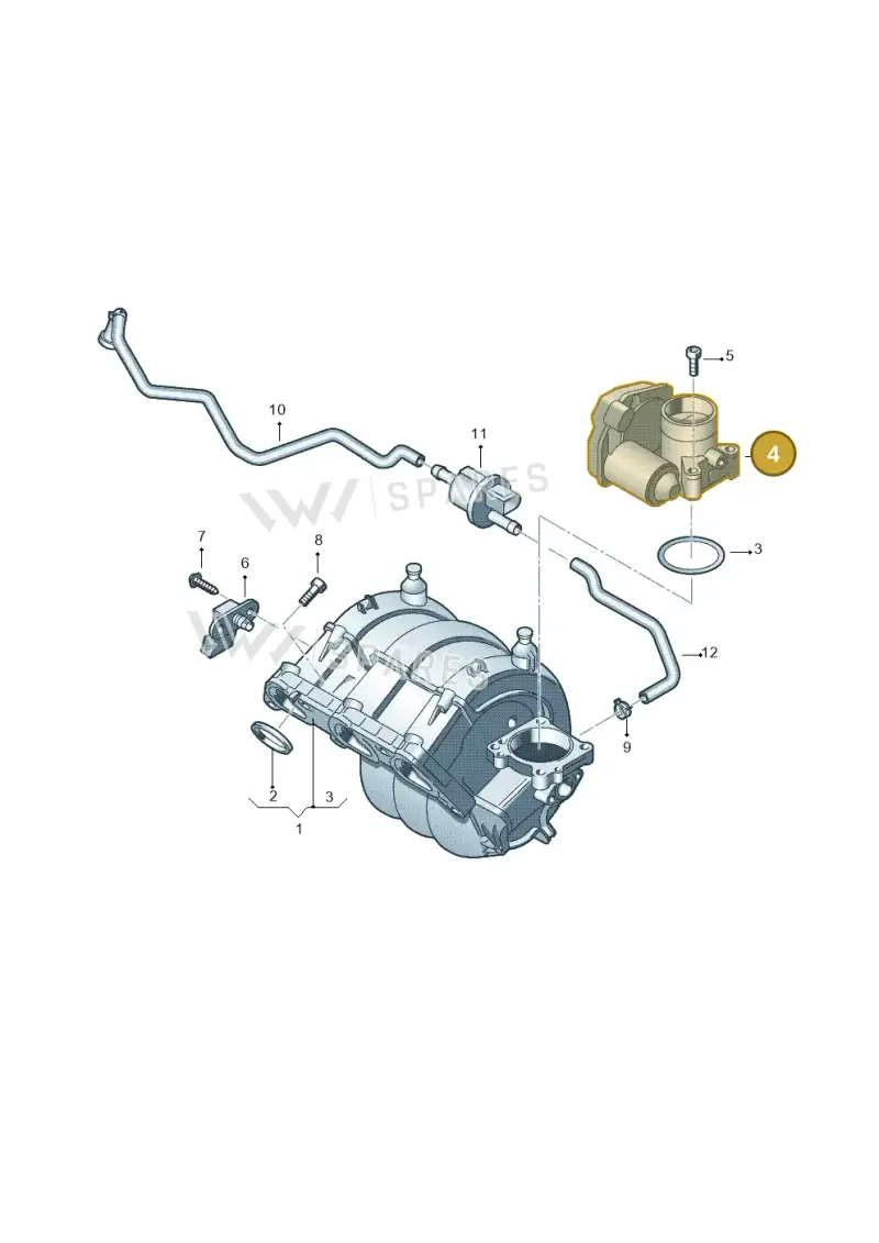 03D133062F — SEAT Toledo Reference (2012-2015) diagram 672133250, position 4