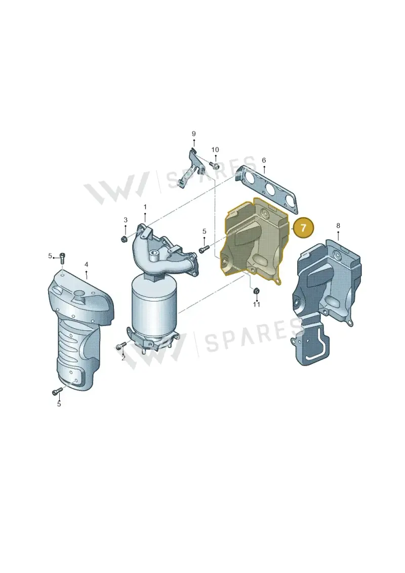 03D253235J — SEAT Toledo Reference (2012-2015) diagram 672253050, position 7