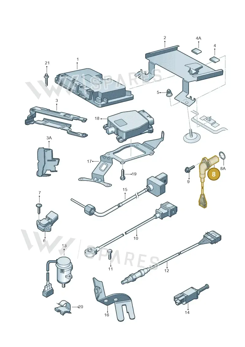 03D907601 — SEAT IBIZA                  06> (2005-) diagram 481906000, position 8