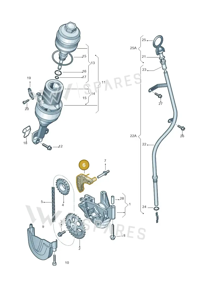 03E109507P — SEAT Ibiza Reference (2008-2011) diagram 253115030, position 6
