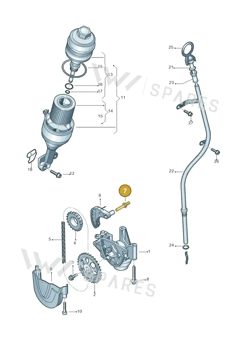 03E109511A — SEAT Toledo Reference (2012-2015) diagram 747115050, position 7
