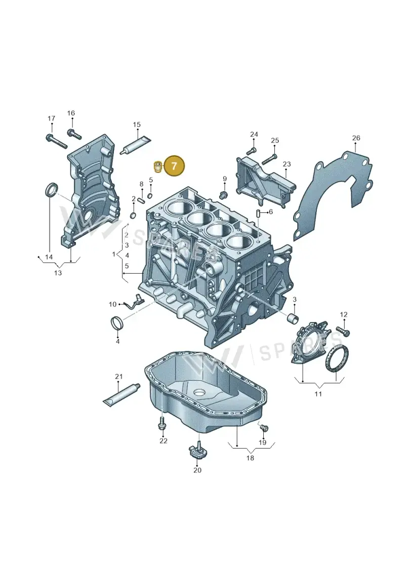 03F103156 — SEAT Ibiza Reference (2008-2011) diagram 649103010, position 7