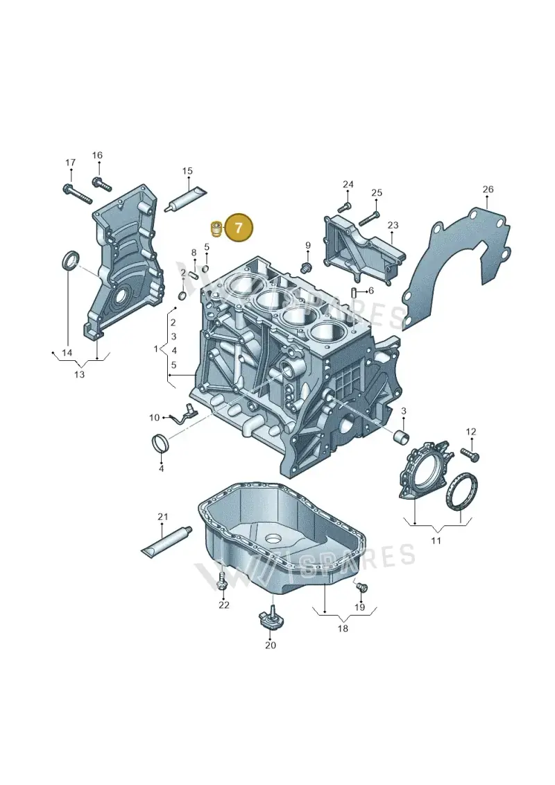 03F103156A — SEAT Altea XL Reference (2013-2013) diagram 649103010, position 7