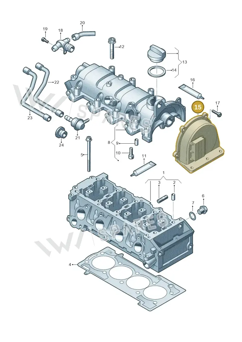 03F103277B — SEAT Toledo Reference (2012-2015) diagram 649103410, position 15
