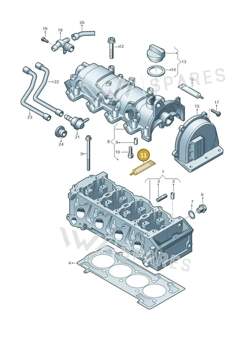 03F103483A — SEAT Toledo Reference (2012-2015) diagram 649103410, position 11